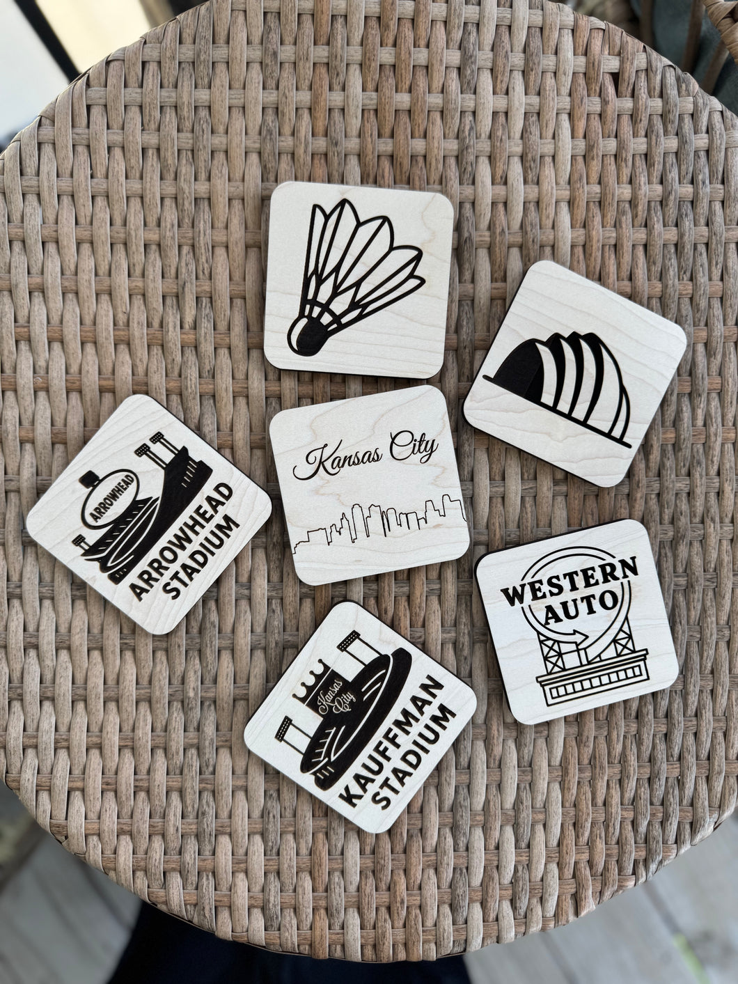 Kansas City Maple Coasters