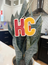 KC lined 3D printed ornament