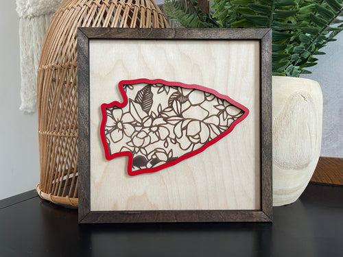 Floral Arrowhead sign