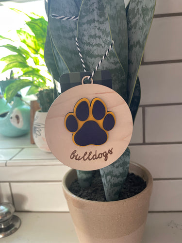 Kearney paw ornament