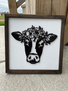 Dairy cow sign