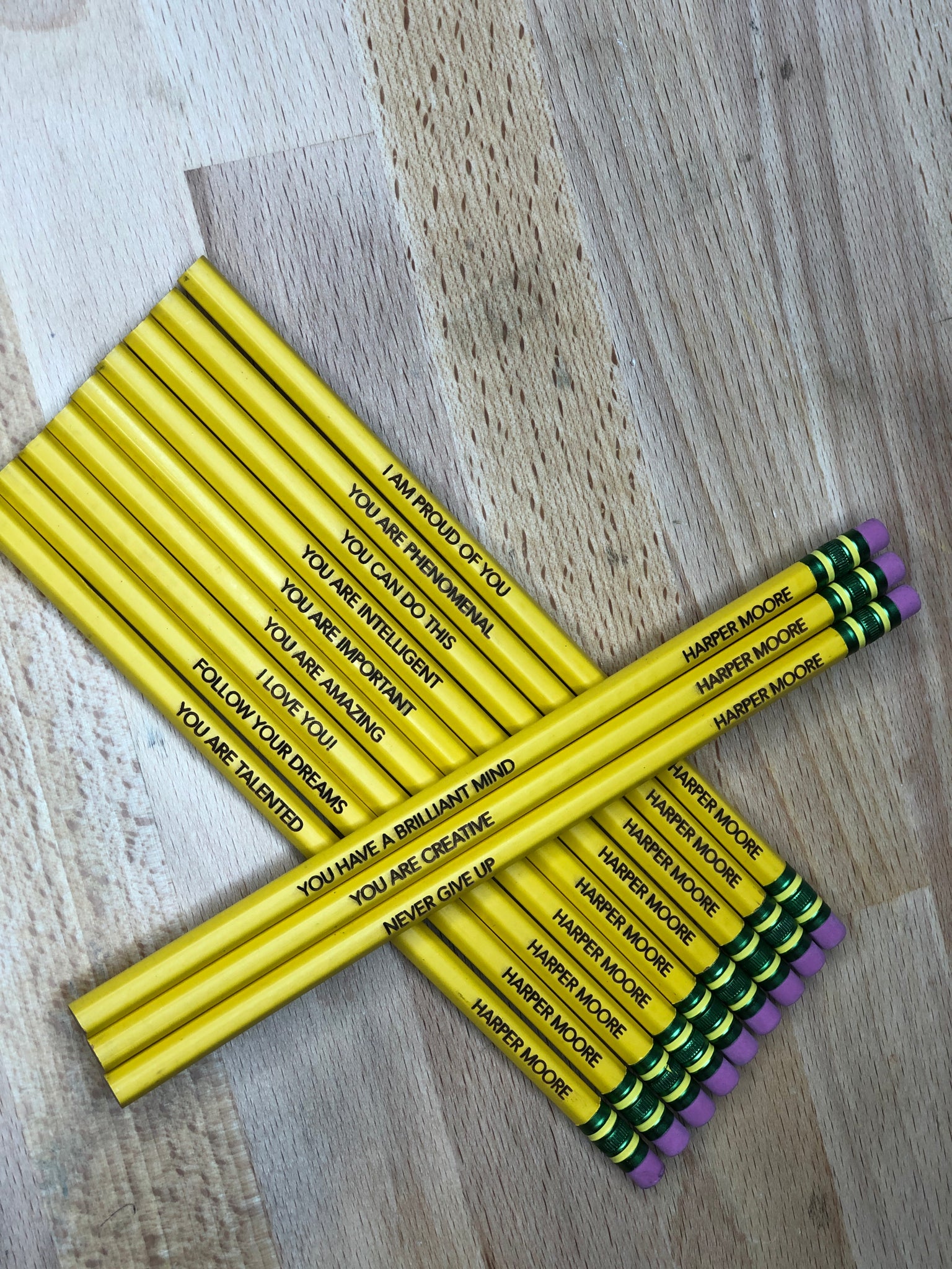 Engraved Ticonderoga Pencils – K&A Designs
