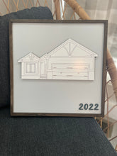 House drawing sign